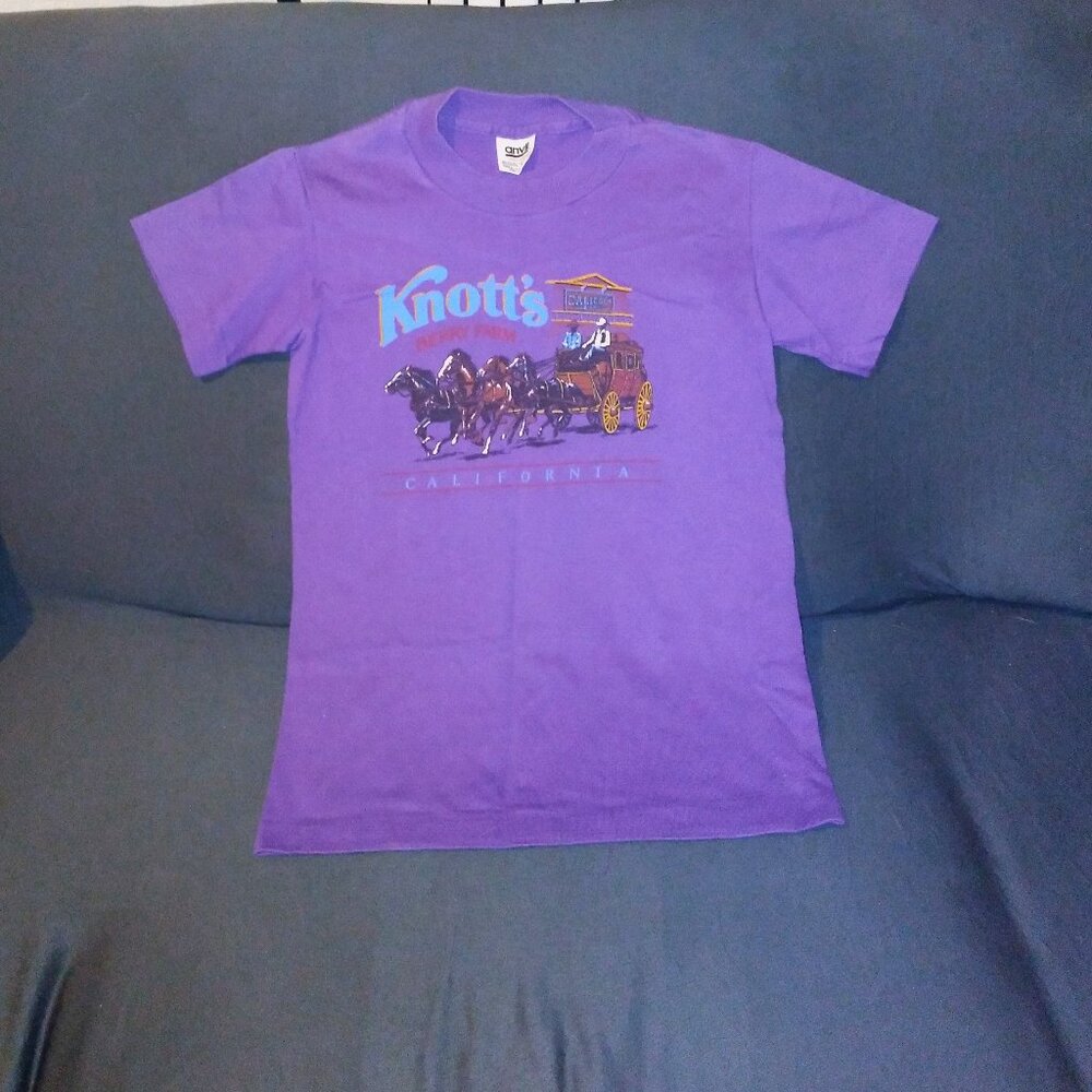 Vintage Purple Knott’s Berry Farm T-shirt – Size Large Youth